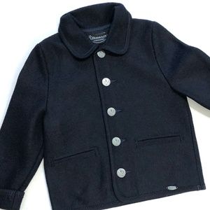 GIESSWEIN NAVY BOILED WOOL JACKET SZ.110CM/4-5YRS